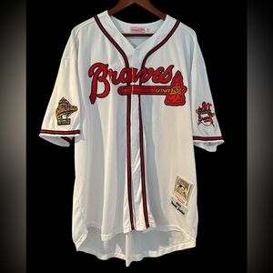 David Justice Atlanta Braves Jersey size 52 (XL)
